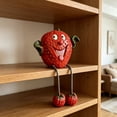 thumbnail image 6 of Cute Resin Fruit Figurines with Dangling Legs – Whimsical Apple, Banana & Strawberry Shelf Sitters for Home Office Desk Decor & Funny Gift, 6 of 7