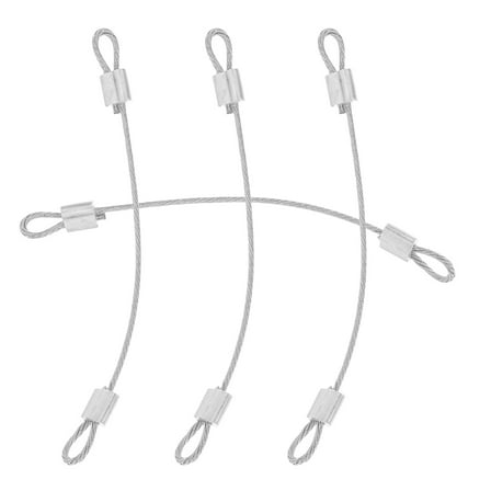 LEORX 4Pcs Adjustable Lockable Wire Rope Chain for Ceiling Fan Security Accessories