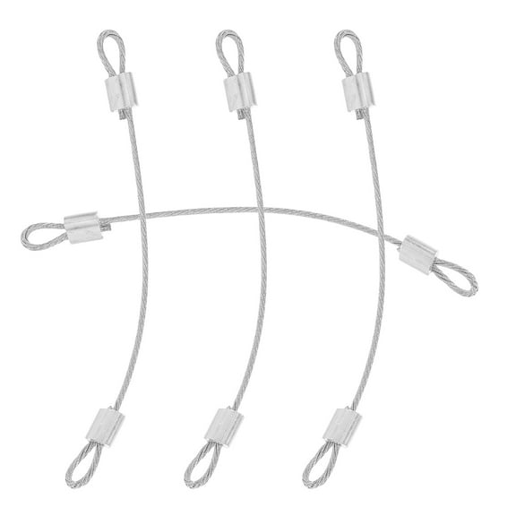 LEORX 4Pcs Adjustable Lockable Wire Rope Chain for Ceiling Fan Security Accessories