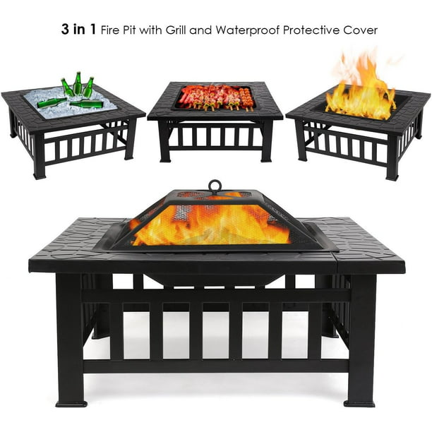 32 Outdoor Metal Fire Pit Backyard, How To Make A Square Metal Fire Pit