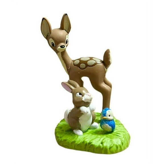 Snow White Forest Friends Deer Bunny & Blue Bird PVC Cake Topper Figure Figurine New