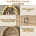 thumbnail image 4 of HARIPUL Over Toilet Storage Cabinet, Bathroom Space Saver Organizer with Doors and Shelves, Freestanding,  Wood Color, 4 of 7