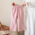 thumbnail image 4 of JOANKDMI Tween Girls Flared Sweatpants Size 10-11 High Waisted Yoga Pants with Pockets Elastic Waist Wide Leg Casual Athletic Trousers for Dance Everyday Activewear, 4 of 8