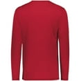 thumbnail image 5 of Augusta Sportswear B25734704 Super Soft-Spun Polyester Long Sleeve T-Shirt, Scarlet - Medium, 5 of 5