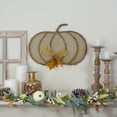thumbnail image 2 of Northlight 19" Beige Burlap and Vine Pumpkin Fall Harvest Wall Hanging, 2 of 4
