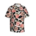 thumbnail image 2 of Strawberry Men'S 3d Print Casual Button Down Shirts, Novelty Hawaiian Short Sleeves Xl, 2 of 8