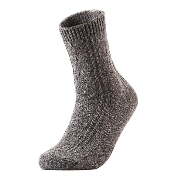 Women's 4 Pairs Ultralight Breathable Cozy Wool Crew Socks. Sweat Absorbent Great Activewear for Fun Sports Size 6-9 HR1613Grey