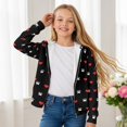 thumbnail image 4 of FUIALDOLG Girls' Fashion Hoodies Sweatshirts with Pocket Red Heart Paws Fleece Zip-Up Hoodie for Girls and Boy 6-7 Years Old Girl Winter Clothes, 4 of 6
