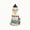 D, variant on Vintage Lighted Christmas Lighthouse Figurine Set with Sea Glass Style Look, LED Tabletop Ornament for Mantel, Shelf, Window and Seasonal Home Decor, Winter Home Display