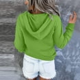 thumbnail image 5 of Kiplyki Clearance Fall Hoodies for Women Hooded Color Long-sleeved Sweatshirt Blouse Pullover Tops, 5 of 5