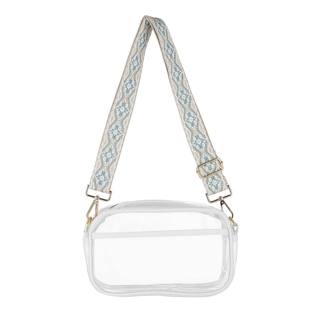 Clear Bag For Stadium Events Quilted Clear Purse For Cosmetic Storage Bag