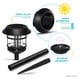 thumbnail image 4 of Set 4 Luminaria Estaca Luz Led Impermeable Recargable Jardin negro 6.49 pulg, 4 of 8