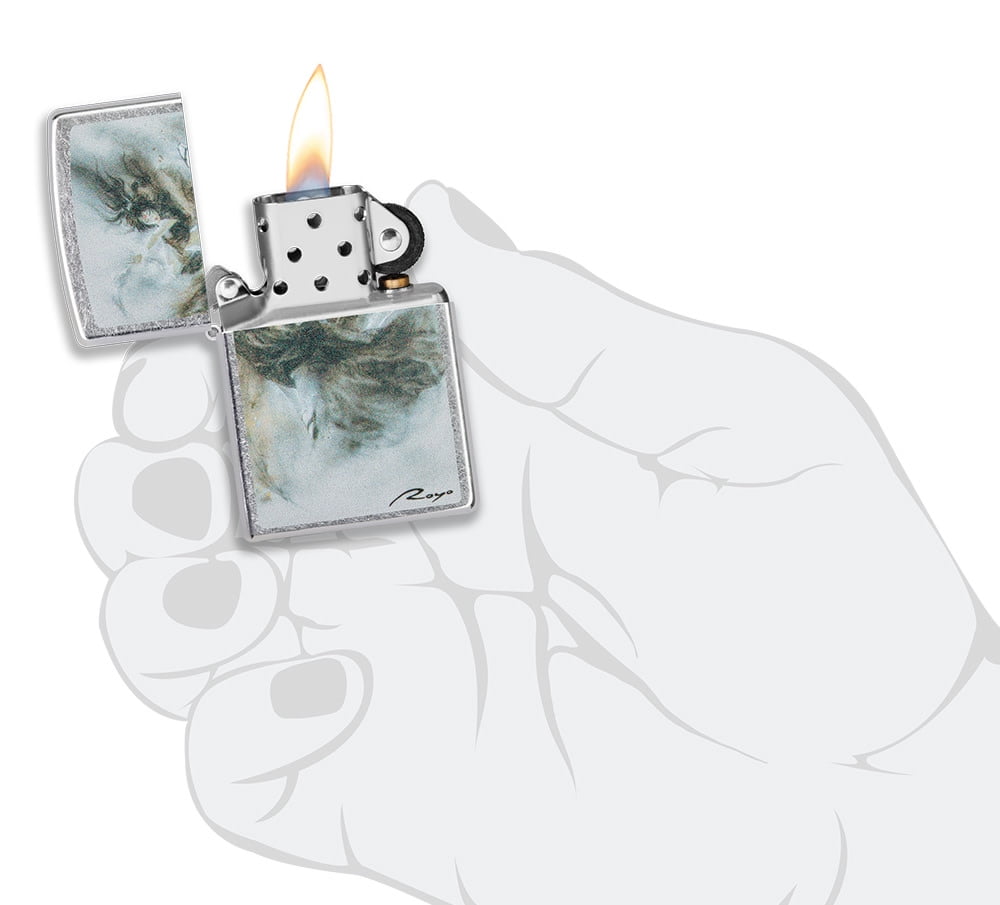 Zippo Luis Royo Design Street Chrome Pocket Lighter