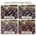 thumbnail image 7 of ODIKA 8'x10' Washable Area Rug Pink Themed Motifs Dotted Border Stars Shaped for King Size Bedroom Under Bed, Master Suite, Non-Shedding, Easy Care, 7 of 7