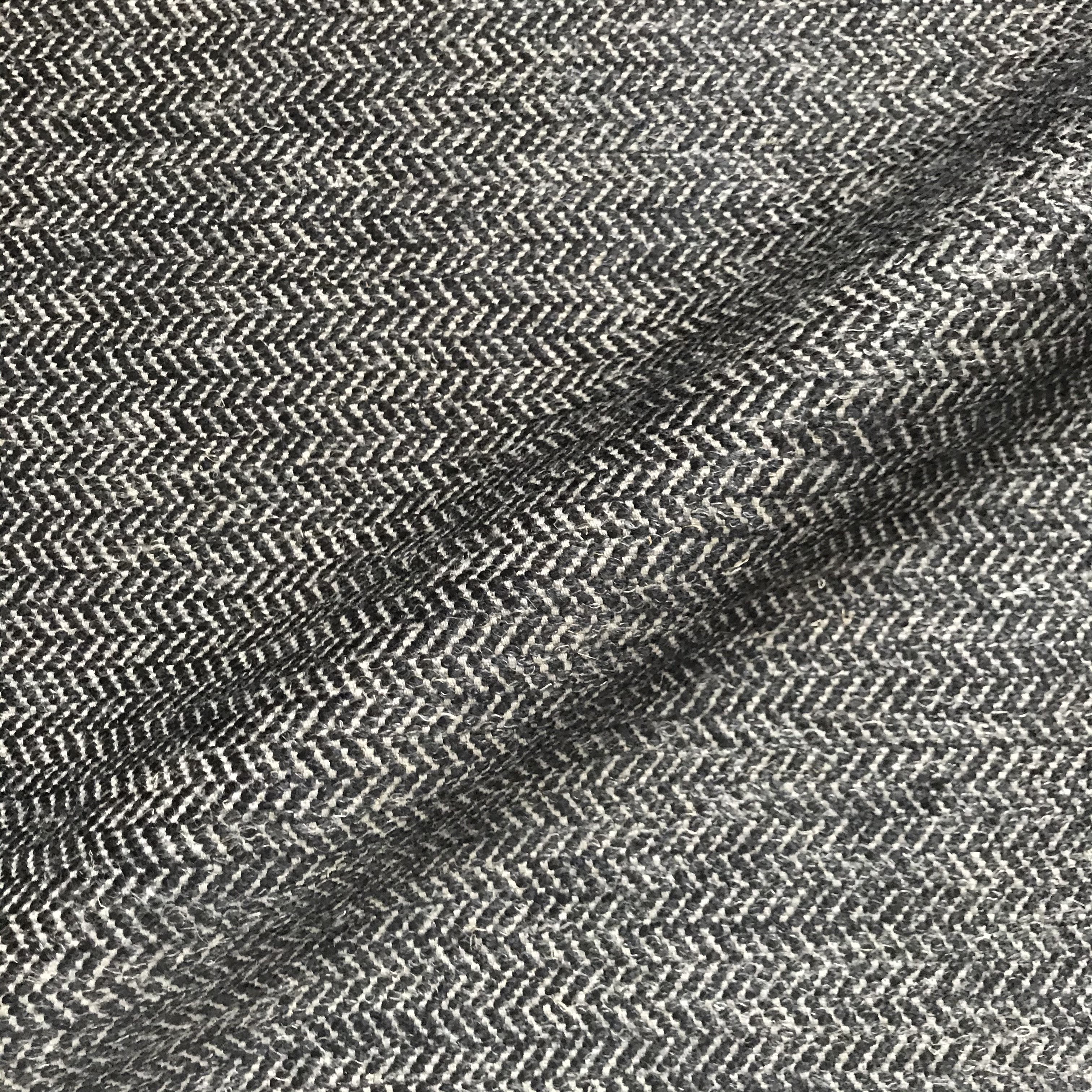 Lexington Black Herringbone Chevron Upholstery Fabric 54" by the Yard