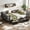 Black + MDF+Metal + Full, variant on Queen Size Platform Bed with Storage Drawers, Metal Daybed Frame with Upgraded Safety Round-Pipe Design, Low Profile Design, White