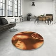 thumbnail image 4 of Ahgly Company Tapis Rectangulaire d'Intérieur Lavable en Machine Orange Transitionnel, 2 Pieds x 4 Pieds, 4 of 7