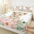thumbnail image 3 of Castle Fairy Boys Girls Animal Lion Twin Sheet Sets 3pcs,Chic Floral Rose Twin Fitted Sheet Microfiber,Jungle Wildlife Breathable Flat Sheet,Breathable Home Decor, 3 of 7