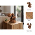 thumbnail image 4 of Sculpture Wood Mushroom-Inspired Design 13" Brown for Home Office Bedroom Living Room Decor, 4 of 10