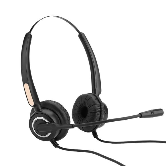 Headset, Comfortable Ergonomic Call Center Telephone Headset With Noise Cancelling Mic For Call Center For Home For Corded Phones For Professional Call Box