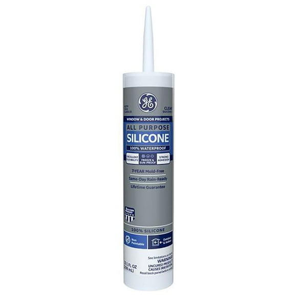 Silicone I 10064 10.1 oz Silicone Window & Door Caulk Sealant&#44; Clear - Pack of 12