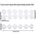 thumbnail image 4 of 80 Strips 480 Pots Empty Paint Strips Paint Cup Pots Mini Paint Pots Strips Clear Storage Containers for Classrooms Schools Paintings Art Festivals (3 ml), 4 of 7