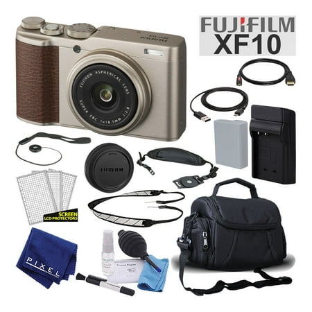 Fujifilm XF10 X-Series 24.2 MP Point & Shoot Digital Camera (Gold) Basic