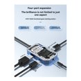 thumbnail image 5 of 4 in 1 Transparent Usb C Hub Usb Splitter Type C Hub for Laptops Pc Accessories Docking Station Hub Usb3.0 Rj45, 5 of 7