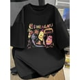 thumbnail image 1 of Camiseta de manga corta para hombre con estampados coloridos dibujados a mano, una camiseta versátil que combina personalidad y creatividad., 1 of 8