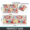 thumbnail image 7 of Pioneer Flower Floral Print Pattern Kitchen Rugs Sets Of 2,Anti Fatigue Kitchen Mat Rugs Non Slip Washable,Decorative Kitchen Floor Mats for Kitchen,Sink,Laundry,17"x30"+17"x47", 7 of 7