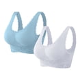 thumbnail image 1 of Bras for Women A 2 Piece Set Of Side Buttoned Front Sports Bra Without Rims Adjustable Folding Lace Yoga And Running Vest XL, 1 of 7