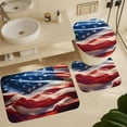 thumbnail image 6 of Flag Of The United States 4 Piece Shower Curtain Sets, with Non-Slip Rugs, Toilet Lid Cover And Bath Mat, for Bathroom Decor Set, 6 of 8