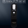 thumbnail image 2 of Cateissary Sensor de cuerpo humano inteligente, luz nocturna, lámpara de pared LED recargable por USB, iluminación de emergencia, linterna, luz Type1 NO1, 2 of 6