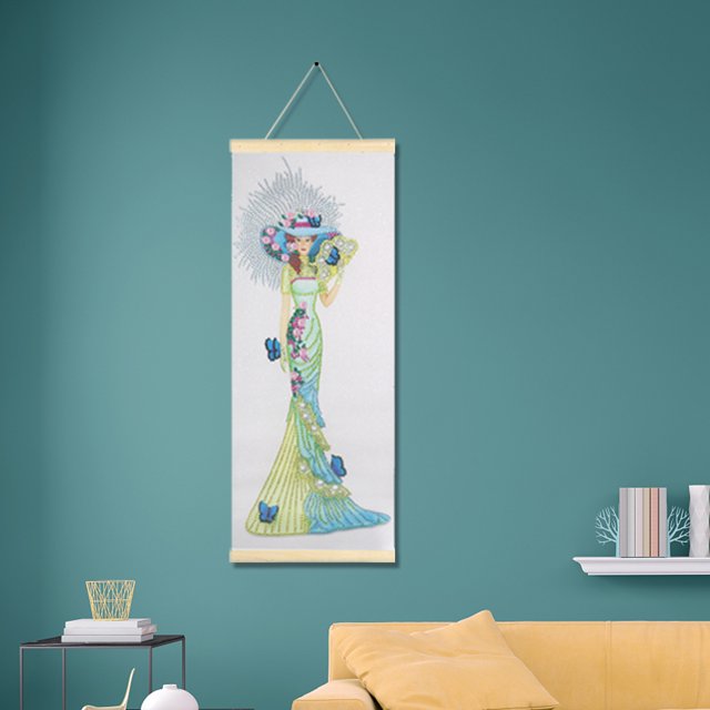 Pintura de diamantes colgantes DIY Noble Lady Taladro de forma especial parcial (KA018) Likrtyny Oficina Multiescena Multifunción