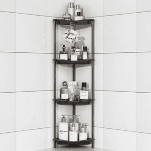TINANA 4-Tier Corner Shower Caddy, Black