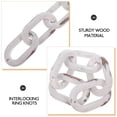 thumbnail image 3 of Tineasur Chain Link Decoration Rustic Wood Chain Link Ornament For Home 1Pack, 3 of 6