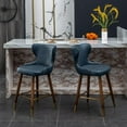 thumbnail image 4 of Roundhill Furniture Nevis Bar Stool, Blue, Set of 2, 4 of 11