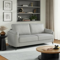 Stduio Living Brooklyn Modern Stationary Sofa, Light Gray Woven Fabric