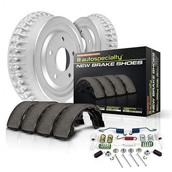 Power Stop KOE15402DK Autospecialty Rear Replacement Brake Kit-OE Brake Drums & Ceramic Brake Pads