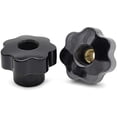 thumbnail image 2 of Plastic  On Type Knurled Clamping Nuts Knob Handle M8 Threaded 10pcs Black$$Electronics Accessories, 2 of 8