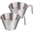 thumbnail image 1 of Espresso Measuring Cup with Handle, Made of 304 Stainless Steel, Wide Handle, Kitchen Metal Measuring Cups Ideal for Cooking and Baking (Size : 100ML), 1 of 6