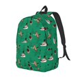 thumbnail image 1 of Disketp Duck Mallard Flying Pose print Canvas Backpack Lightweight Travel Daypack Student Rucksack Laptop Backpack-Small, 1 of 5
