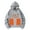 Grey, variant on WEAIXIMIUNG Valentine's Day Men's Casual Fashion Winter Warm Hooded Casual Hooded Sweatshirt without Battery