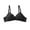 Black, variant on oqasdz Women Bras Comfortable Solid Color Small Cup Double Buckle Push Up Bra Thin Underwear Bra