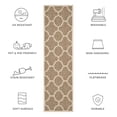 thumbnail image 6 of Safavieh Courtyard Becky Geometric Indoor/Outdoor Runner Rug, Brown, 2'3" x 6'7", 6 of 10