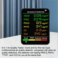 thumbnail image 3 of 6 In 1 Air Quality Monitor Multifunctional Carbon Dioxide Level Ntroller - White, 3 of 6