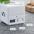 thumbnail image 3 of Portable Cube Timer Digital Kitchen Timer Countdown Alarm 1-3-5-10 Minutes Flip Timing with Digital Display Time Management for Study Sports Cooking Gaming Office, 3 of 7