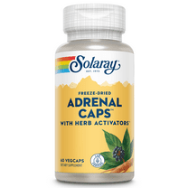 Solaray Freeze Dried Adrenal Caps | Supports Healthy Stress Management & Energy | 30 Servings, 60 VegCaps