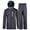 Charcoal, variant on Rain Gear for Men Waterproof Protective Rain Suits Hooded Rain Coats and Pants