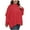 Red, variant on DianGeFu Womens Long Sleeve T-Shirt with Super Soft Stretch Fabric Fall,Women's Fashion Large Size Loose Long Sleeve Choker Slit Pullover,Red,Free Size